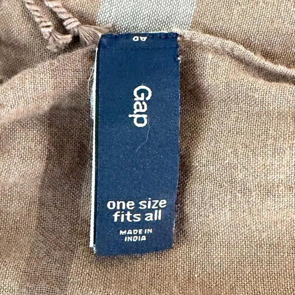 Vintage GAP cotton brown scarf